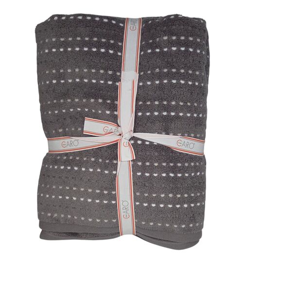 Caro Home 6pc Gray Soft Cotton Towel Set 2 Bath 2 Hand 2 Washcloths - Picture 8 of 11